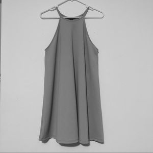 Gray Mini Shift Dress